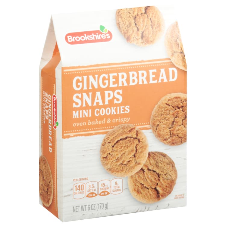 Brookshire'S Crispy Ginger Snaps Mini Cookies