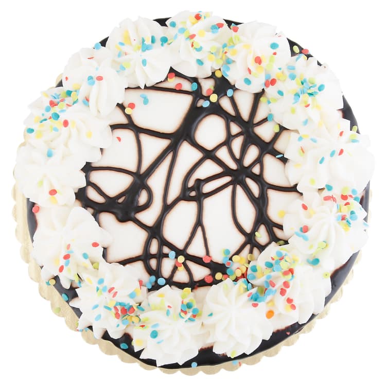 Brookshire'S Gourmet Double Layer Half Chocolate & Half White Cake