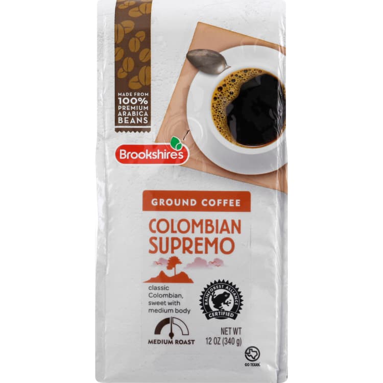 Brookshire'S Coffee, Ground, Medium Roast, Colombian Supremo