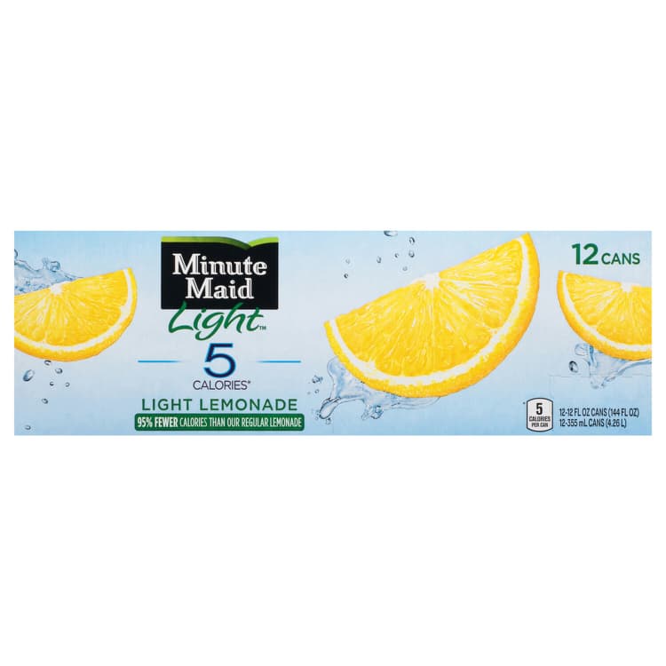 Minute Maid Light Lemonade Fridge Pack Cans