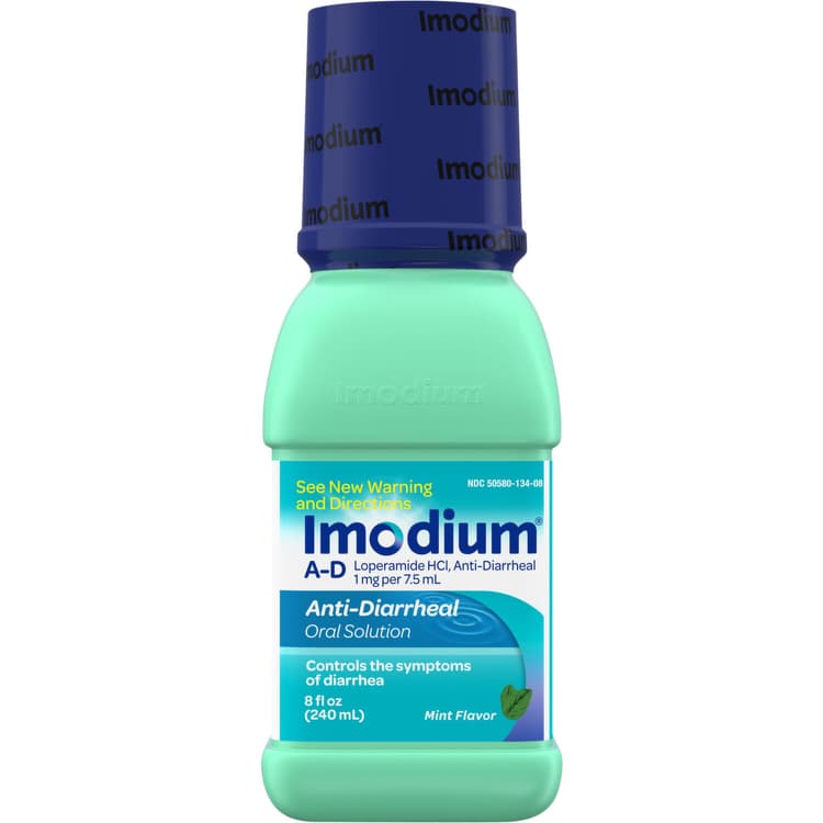 Imodium Oral Solution, Anti-Diarrheal, Mint Flavor