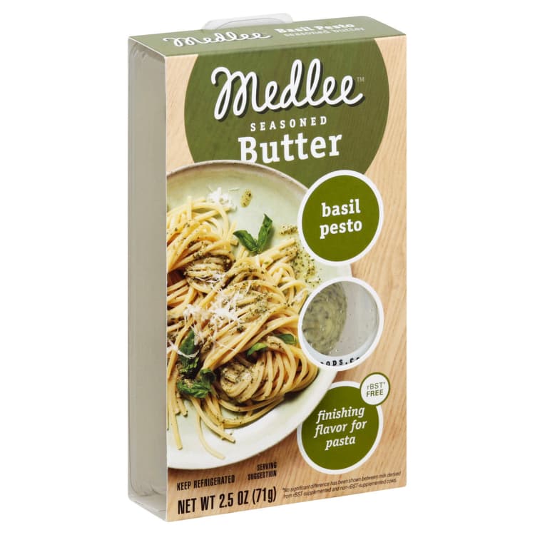 Medlee Butter, Seasoned, Basil Pesto