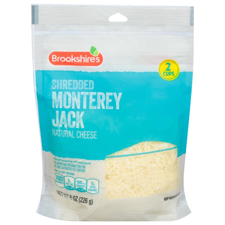 Brookshire'S Shredded Monterey Jack Cheese
