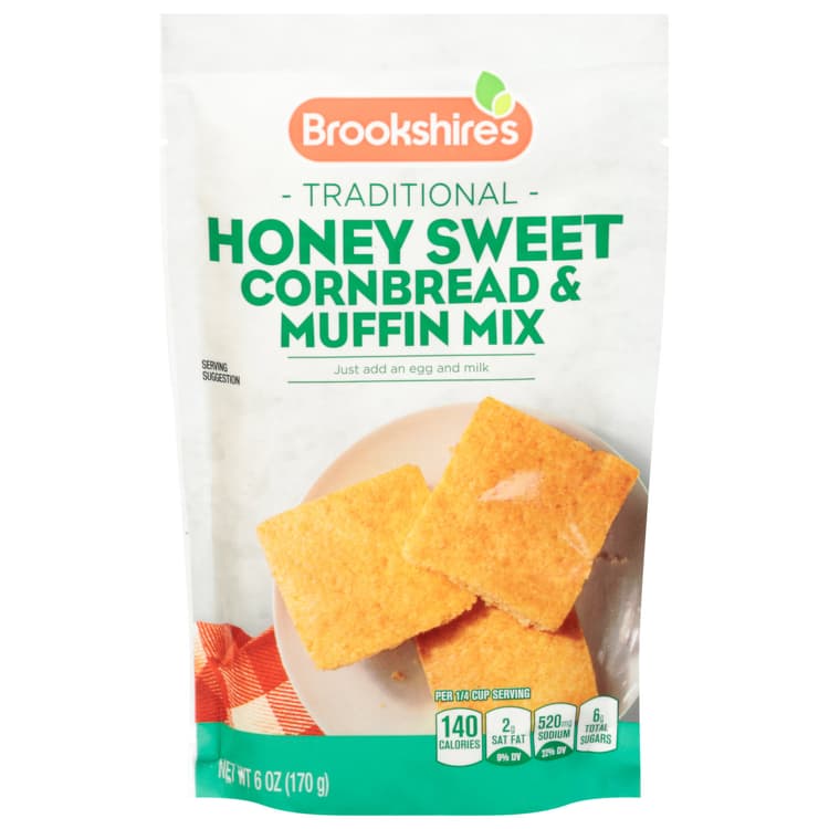 Brookshire'S Cornbread & Muffin Mix, Honey Sweet, Traditional
