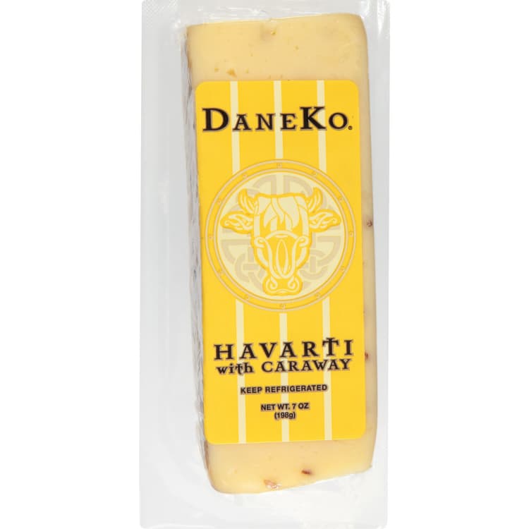 Daneko Cheese, Havarti With Caraway