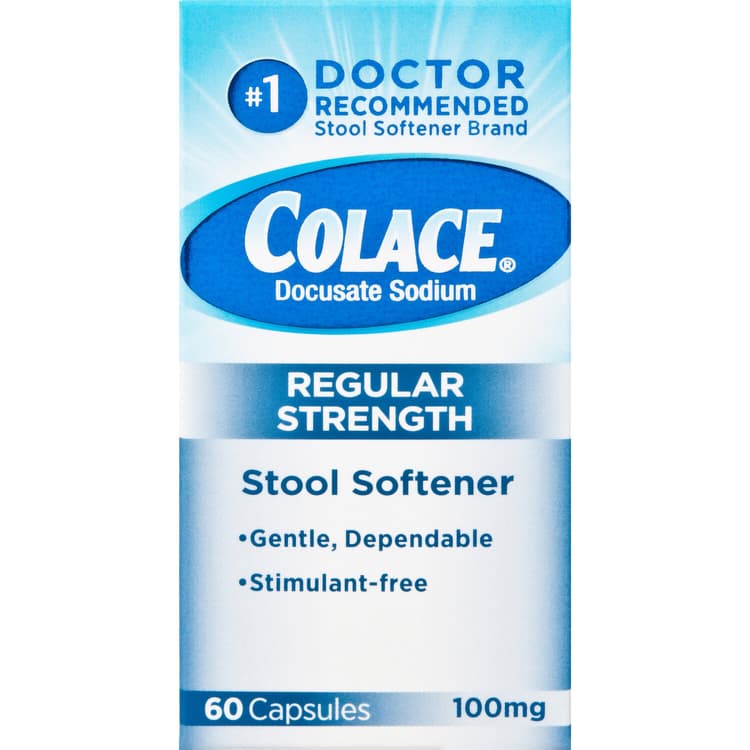 Colace Stool Softener, Regular Strength, Capsules