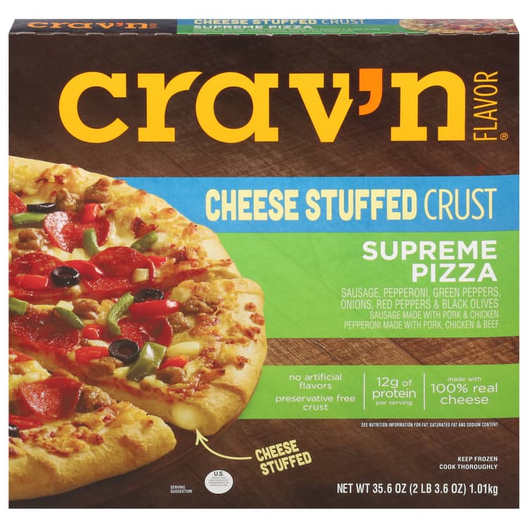 Crav'N Flavor Pizza, Cheese Stuffed Crust, Supreme