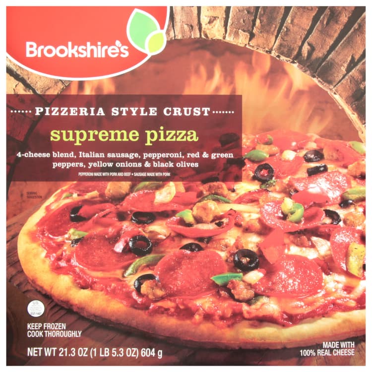 Brookshire'S Pizza, Pizzeria Style Crust, Supreme
