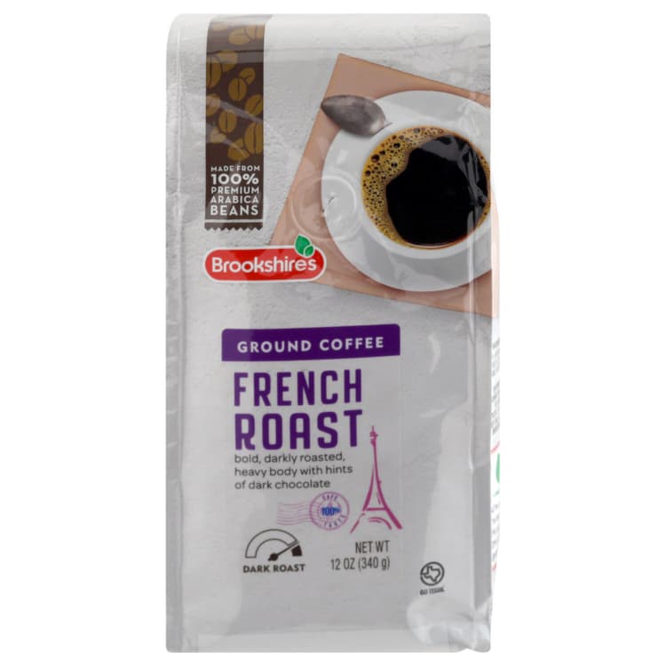 Brookshire'S Coffee, Ground, French Roast, Dark Roast