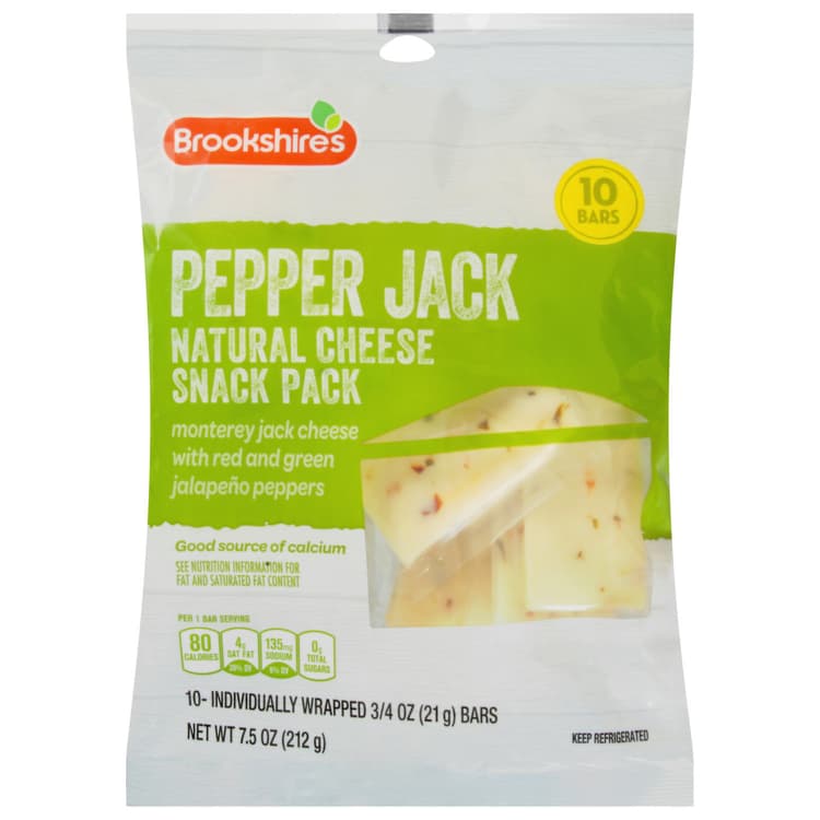 Brookshire'S Cheese, Pepper Jack, Snack