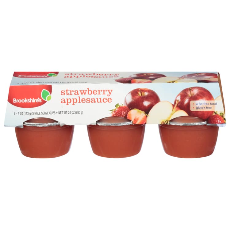 Brookshire'S Applesauce, Strawberry