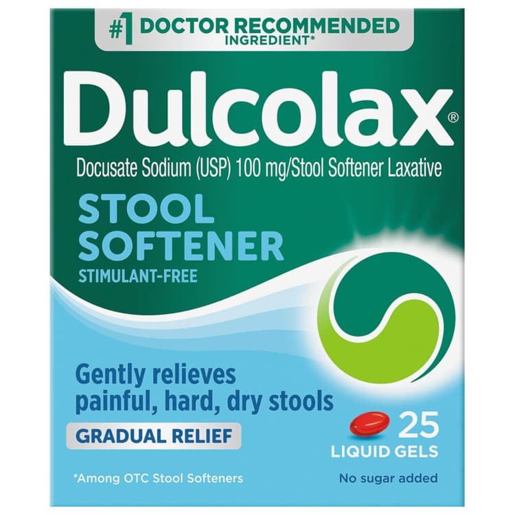 Dulcolax Stool Softener, Stimulant-Free, Liquid Gels