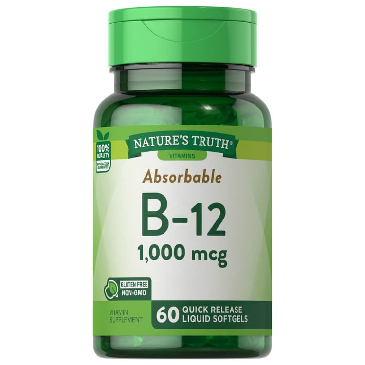 Nature'S Truth B-12, 1000Mcg, Absorbable, Softgels
