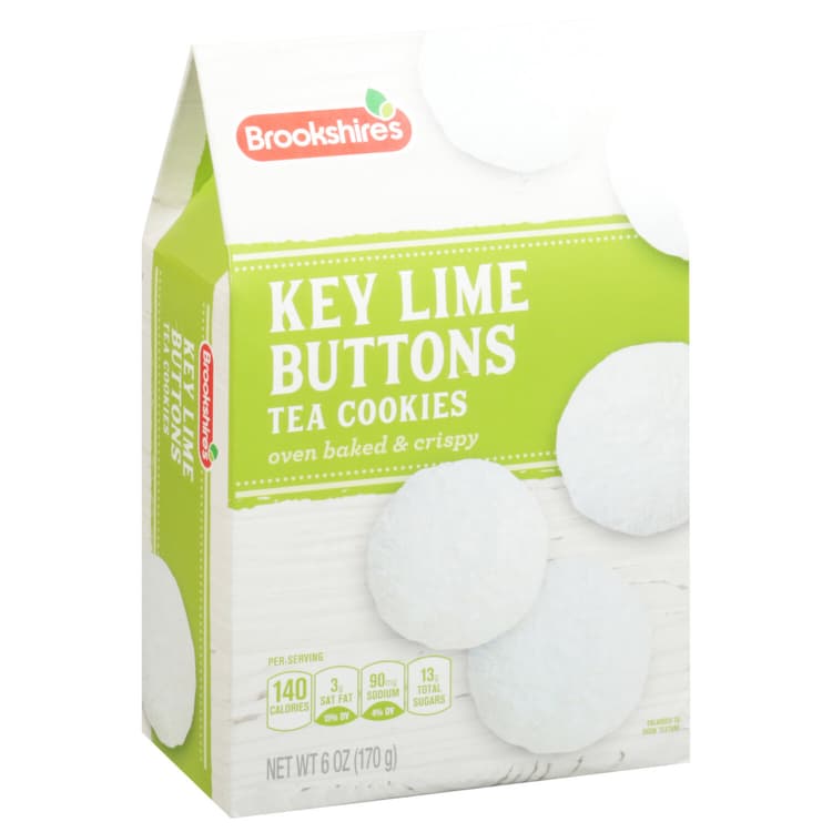Brookshire'S Premium Key Lime Buttons Tea Cookies