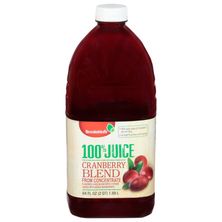Brookshire'S 100% Juice, Cranberry Blend