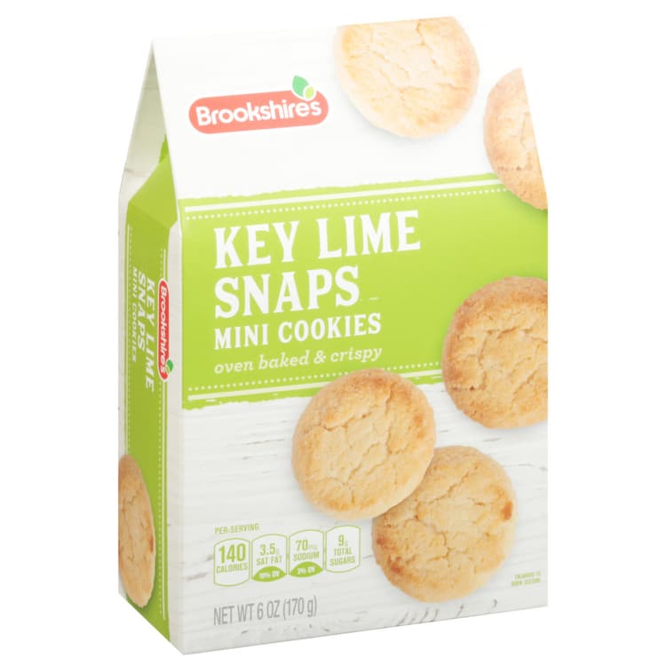 Brookshire'S Crispy Key Lime Snaps Mini Cookies