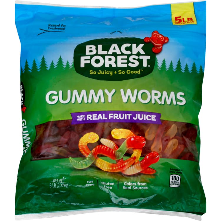 Black Forest Gummy Worms, Value Bag
