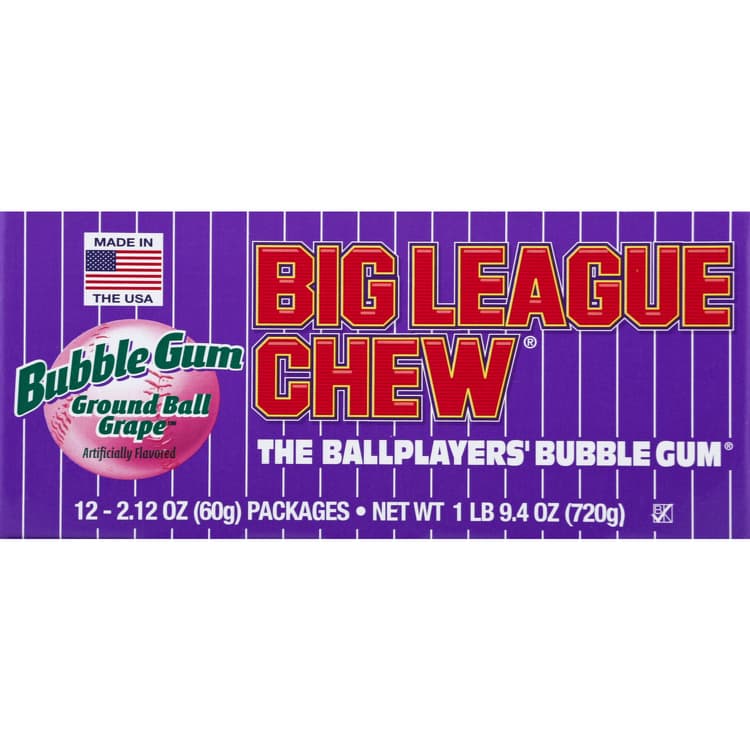Big League Chew Bubble Gum, Ground Ball Grape