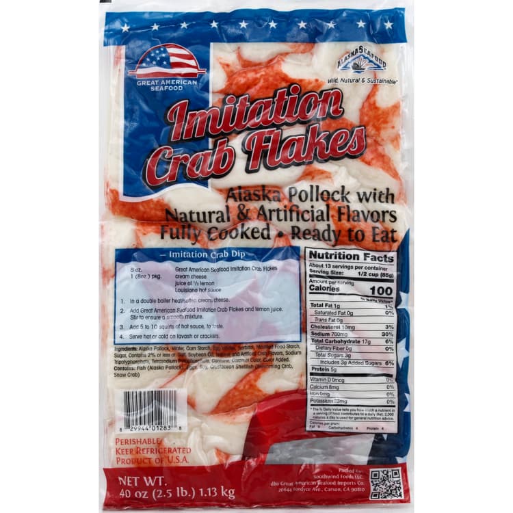 Great American Seafood Crab Flakes, Imitation