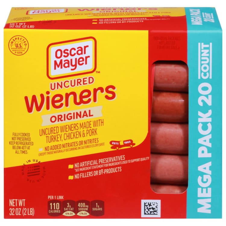 Oscar Mayer Wieners, Original, Uncured, Mega
