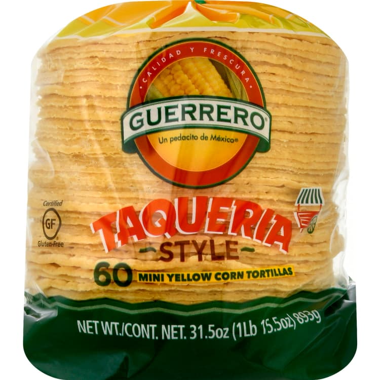 Guerrero Tortillas, Yellow Corn, Taqueria Style, Mini