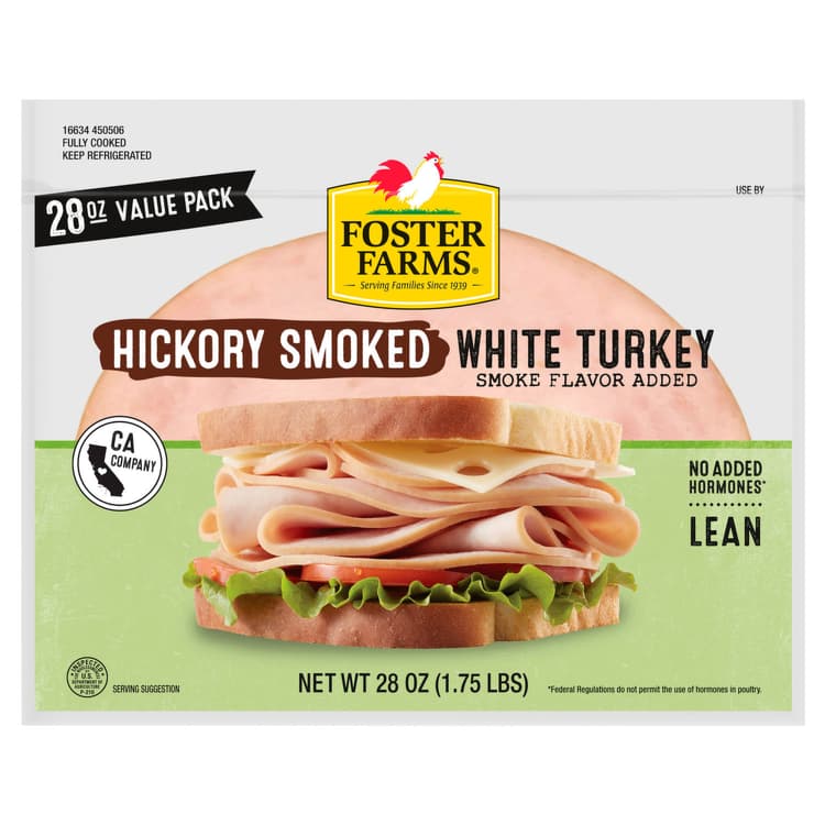 Foster Farms White Turkey, Hickory Smoked, Value