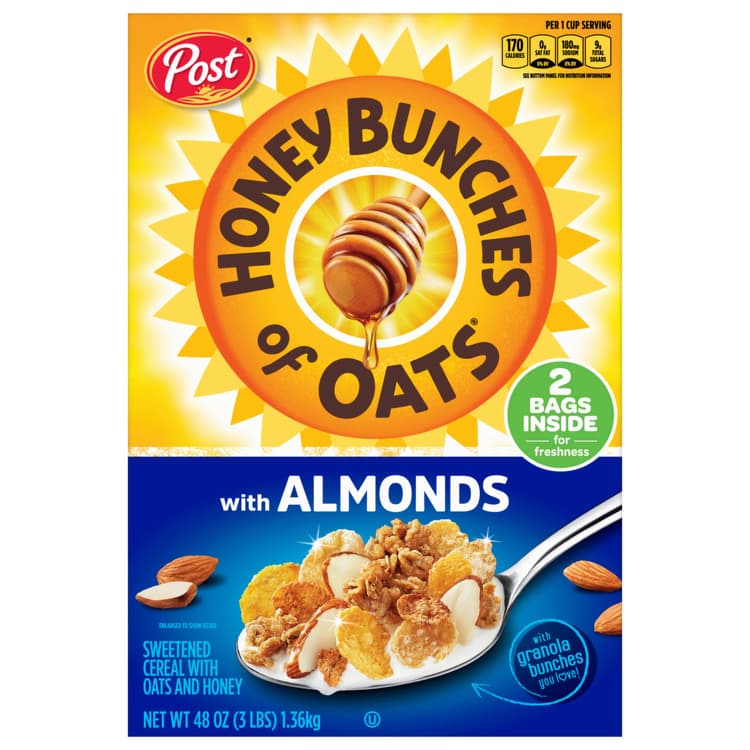 Honey Bunches Of Oats Cereal, With Almonds