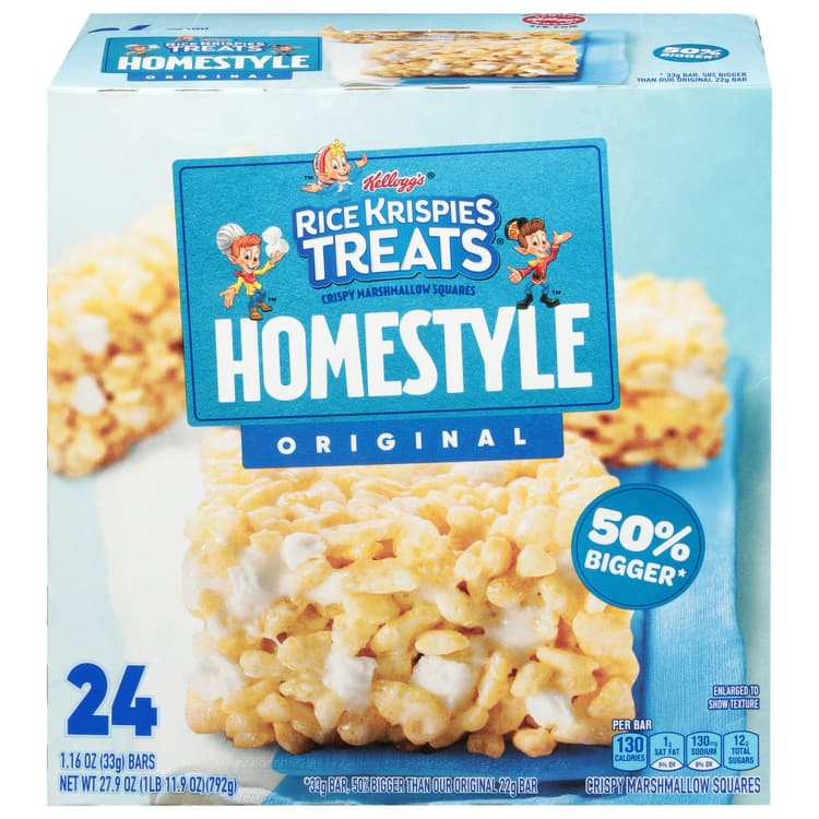 Kellogg'S Rice Krispies Treats Crispy Marshmallow Squares Homestyle Original