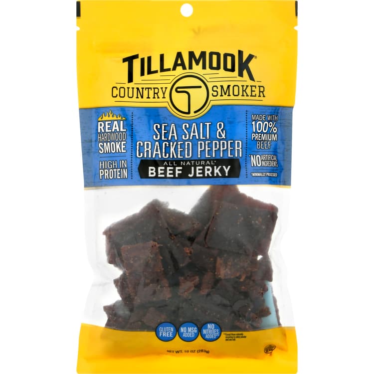 Tillamook Country Smoker Beef Jerky, Sea Salt & Cracked Pepper