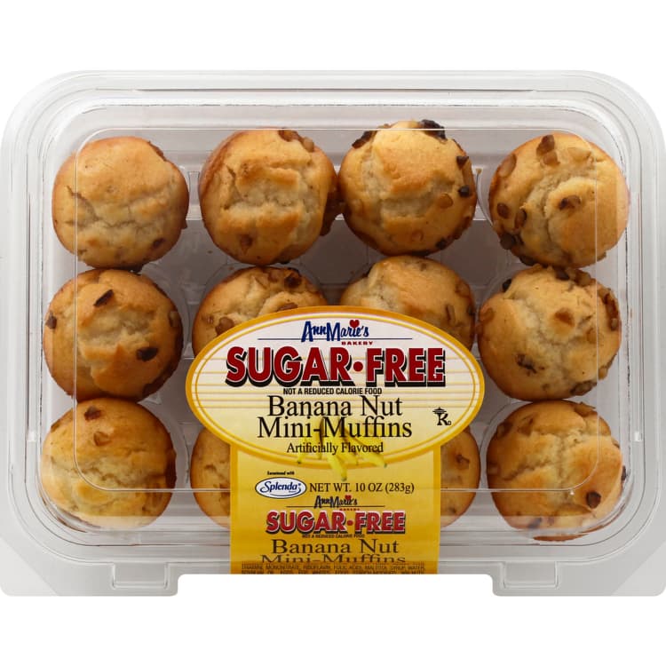 Ann Marie'S Mini-Muffins, Sugar Free, Banana Nut