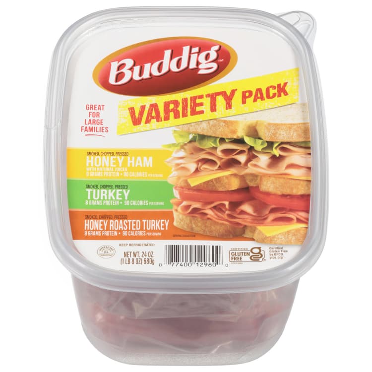 Buddig Lunch Meat, Honey Ham/Turkey/Honey Roasted Turkey, Variety