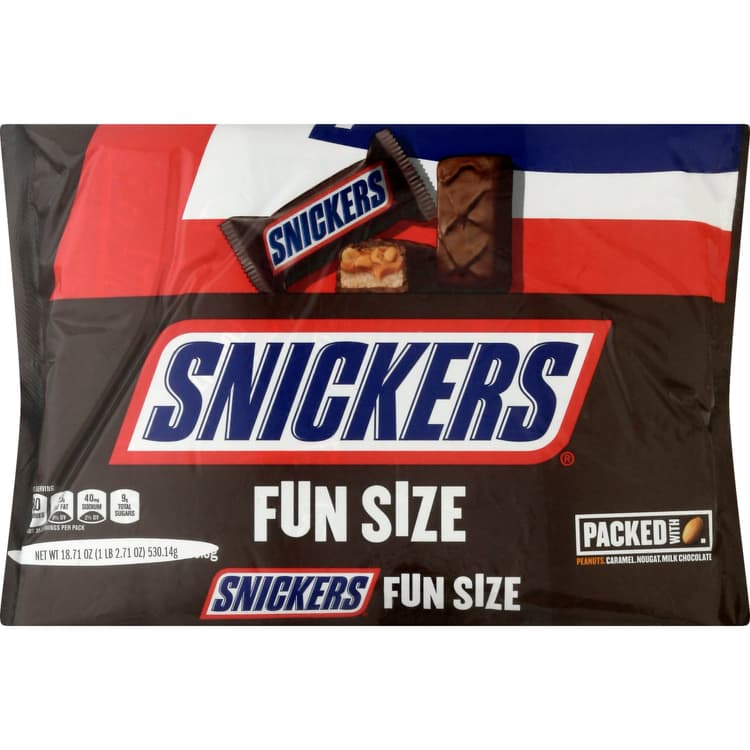Snickers Milk Chocolate, Fun Size