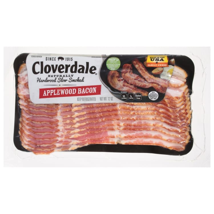 Cloverdale Hardwood Slow Smoked Applewood Bacon