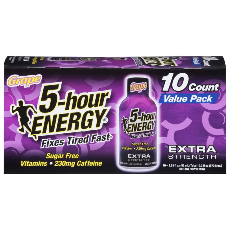 5-Hour Energy Energy Shot, Extra Strength, Grape, Value