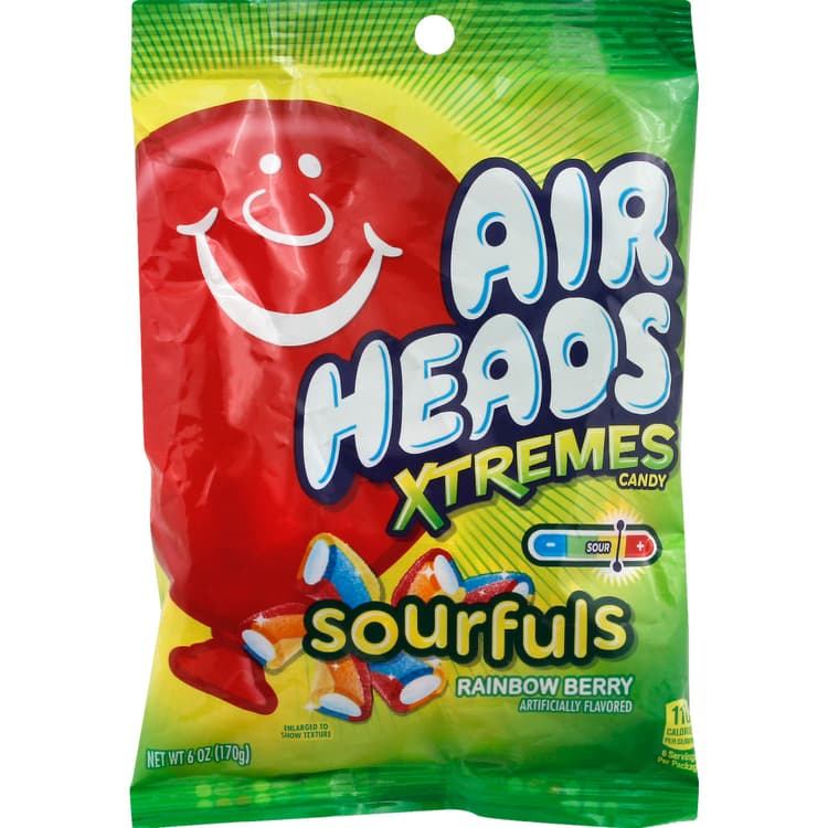 Air Heads Xtremes Candy, Xtremes, Sourfuls, Rainbow Berry