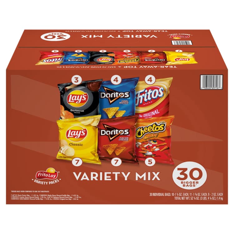 Frito Lay Snacks, Variety Mix, Variety