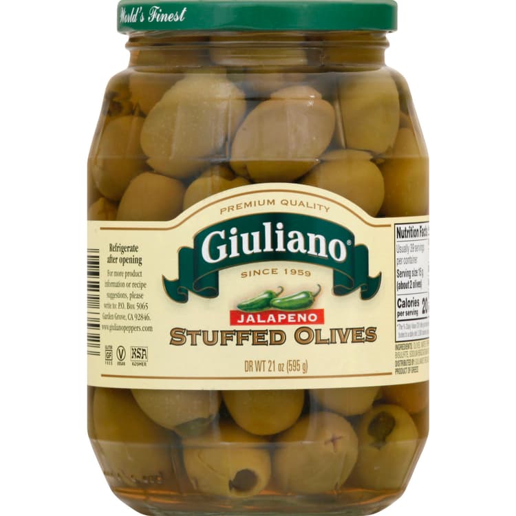 Giuliano Olives, Jalapeno, Stuffed