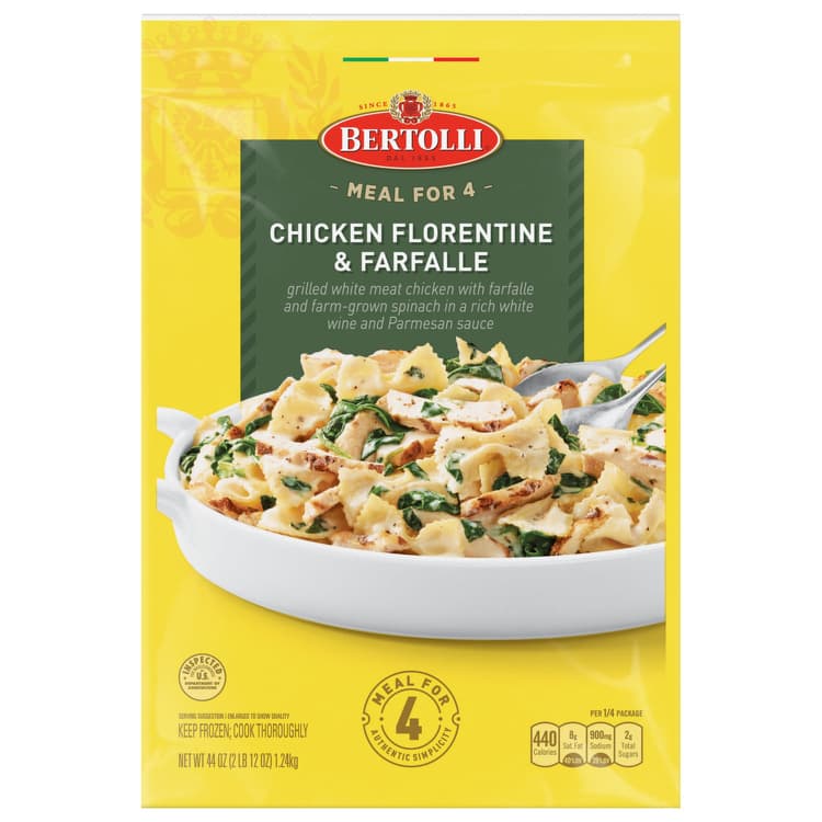 Bertolli Chicken Florentine & Farfalle, Meal For