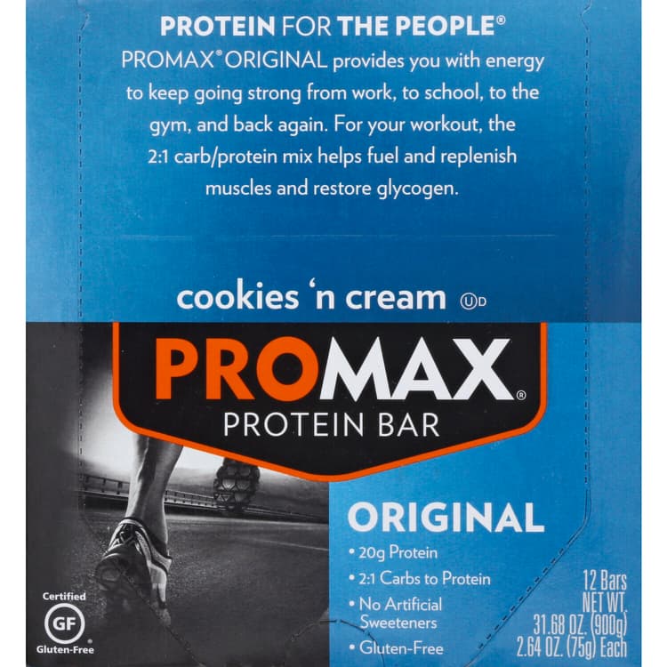 Promax Protein Bar, Cookies 'N Cream, Original