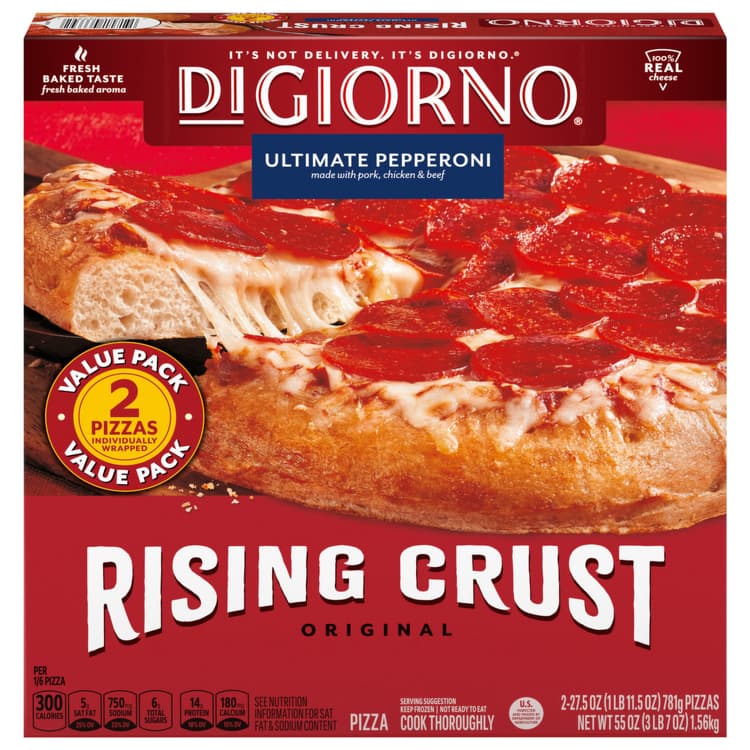 Digiorno Pizza, Rising Crust, Original, Ultimate Pepperoni, Value
