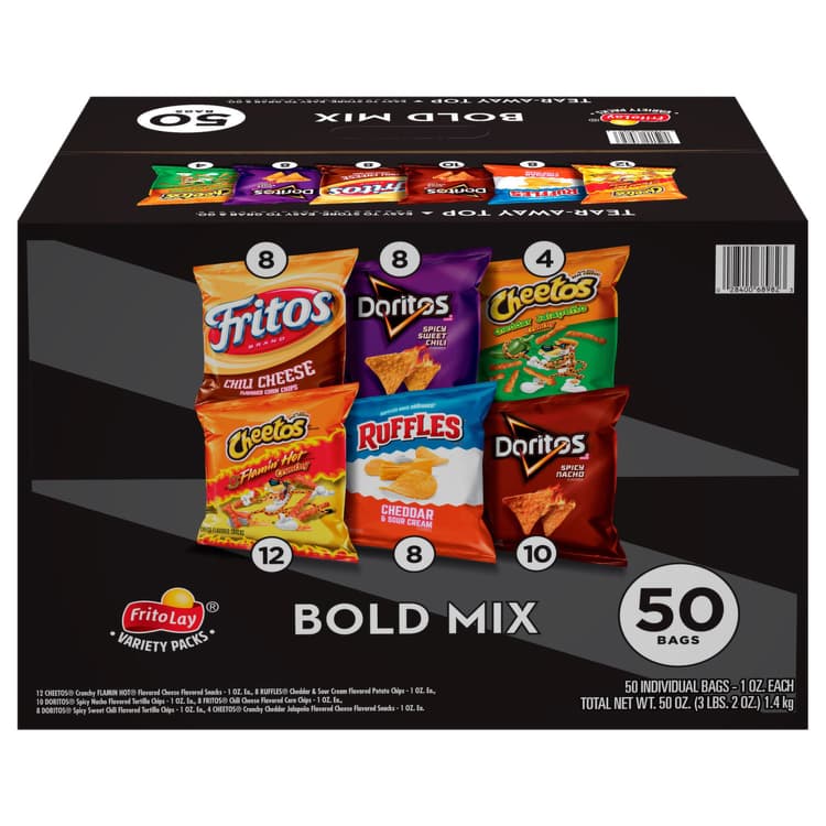 Frito Lay Bold Mix, Chili Cheese Spicy Sweet Chili Cheddar Jalapeno Flamin Hot Cheddar & Sour Cream Spicy Nacho, Variety