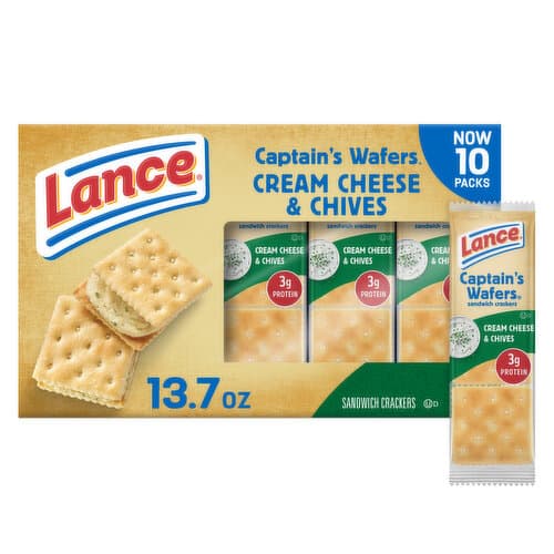 Lance Captain'S Wafers Cream Cheese & Chives