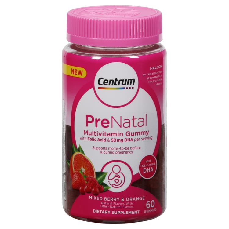 Cemtrum Prenatal Multivitamin Gummies Mixed Berry & Orange