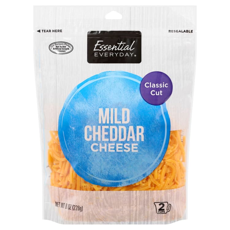 Essential Everyday Cheese, Mild Cheddar, Classic Cut