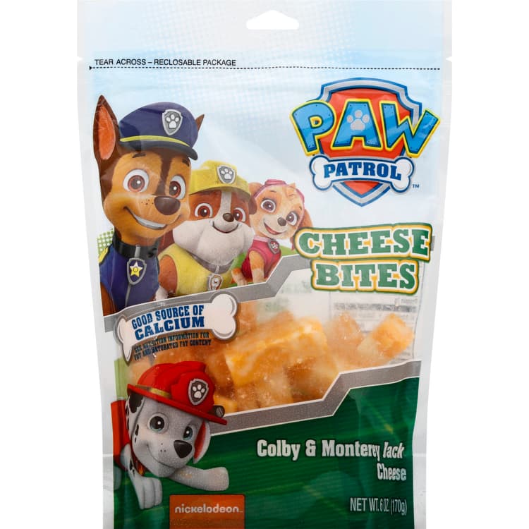 Paw Patrol Cheese Bites, Colby & Monterey Jack