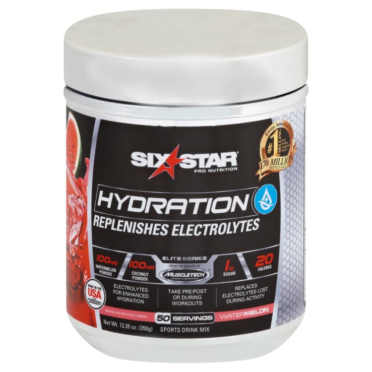 Six Star Sports Drink Mix, Hydration, Watermelon