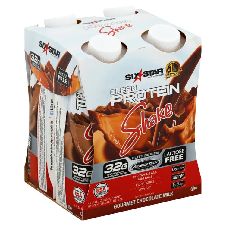 Six Star Elite Series Protein Shake, Clean, Gourmet Chocolate Milk