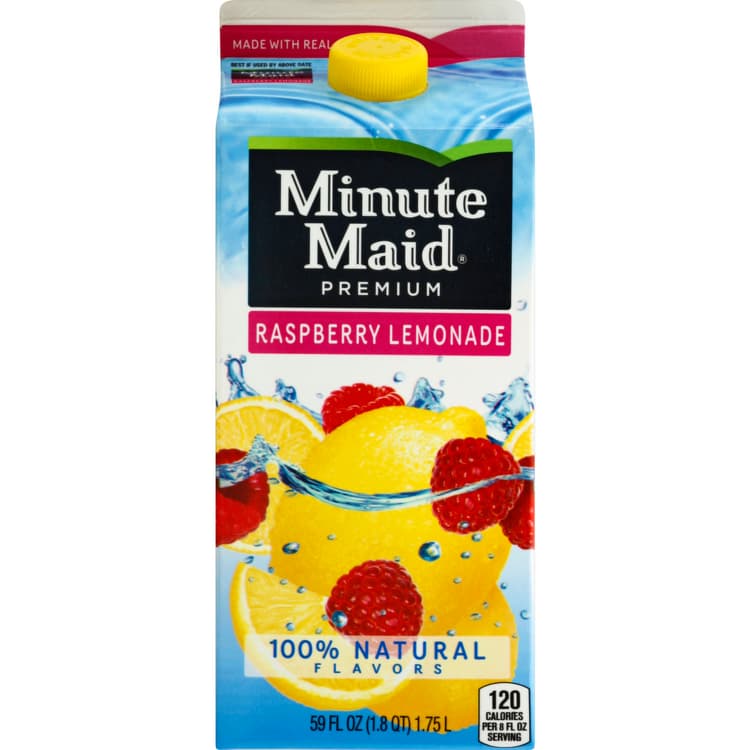 Minute Maid Raspberry Lemonade Carton