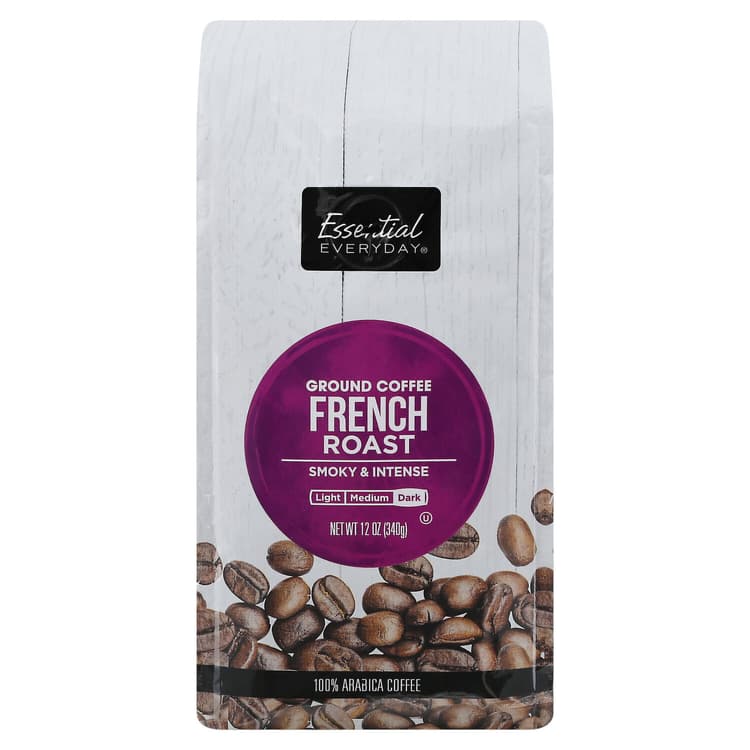 Essential Everyday Coffee, Ground, Dark, French Roast