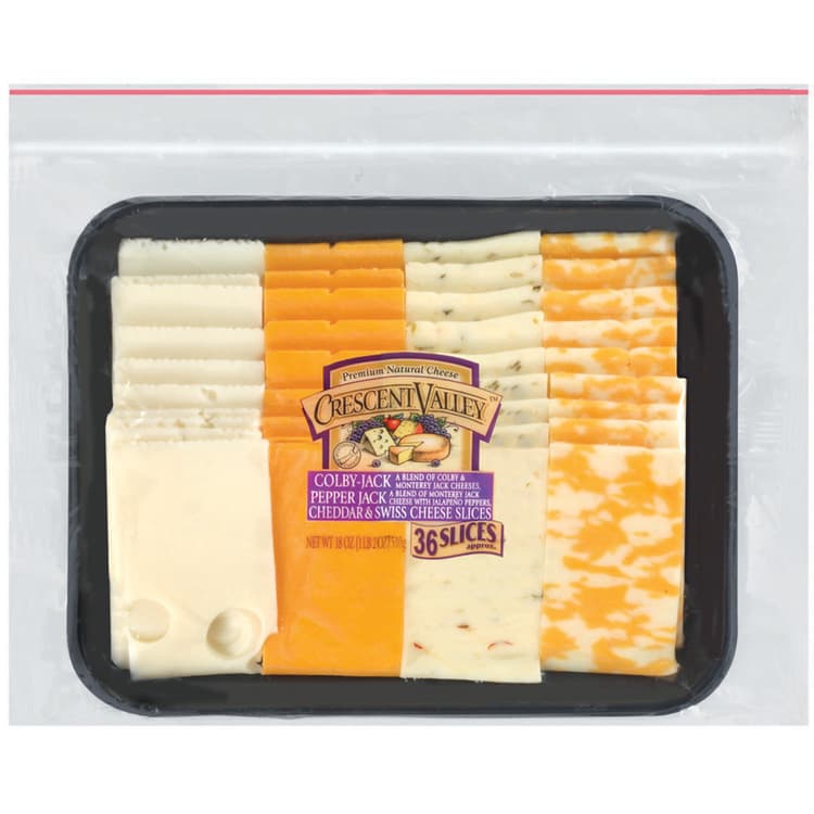 Crescent Colby-Jack Pepper Jack Cheddar & Swiss Cheese